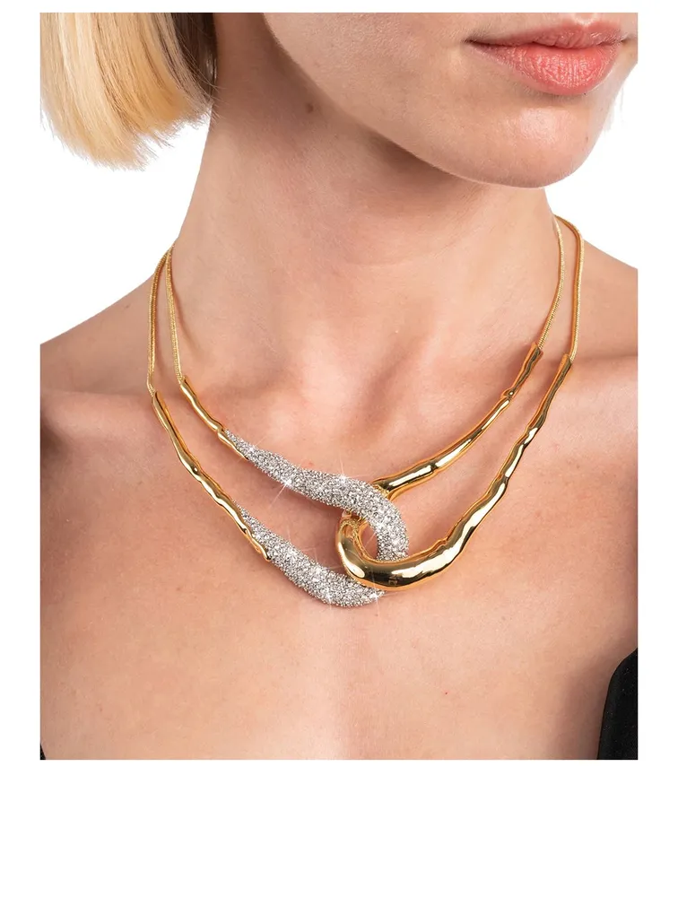 Solanales Crystal Interlock Necklace