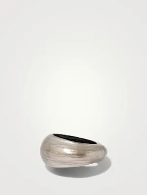 Puffy Lucite Tapered Bangle Bracelet