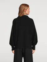 Mina Cashmere Polo Sweater