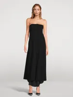 Danielle Strapless Crepe Dress