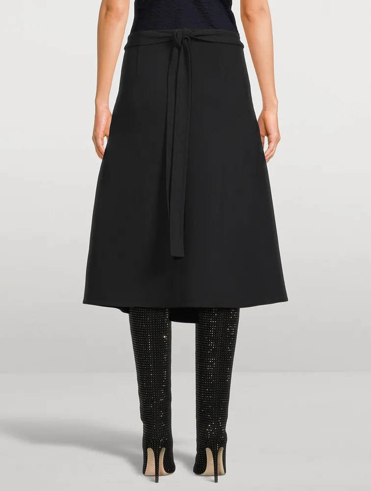 Helen Crepe Midi Skirt