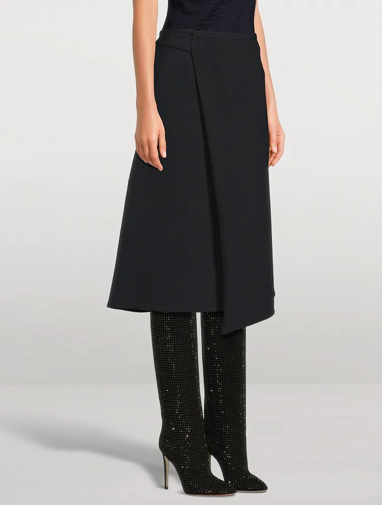 Helen Crepe Midi Skirt