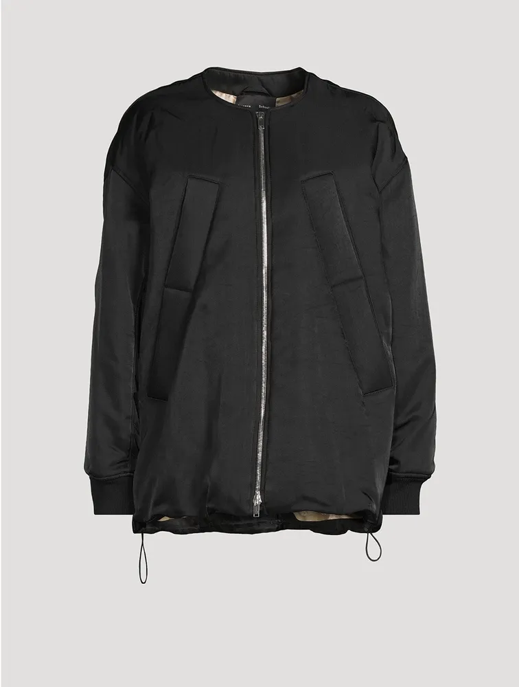 Ray Recycled Nylon Twill Bomber Jacket