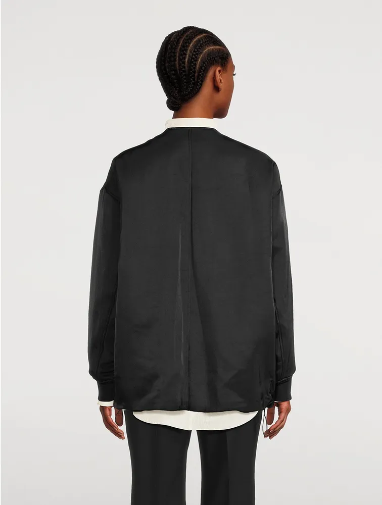 Ray Recycled Nylon Twill Bomber Jacket