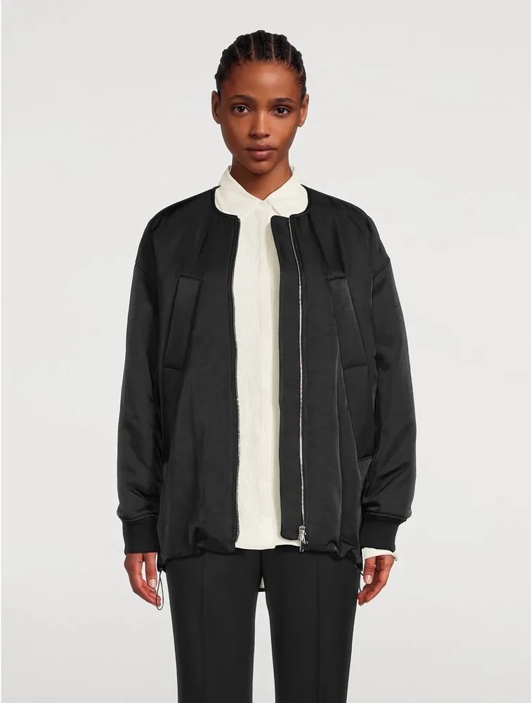 Ray Recycled Nylon Twill Bomber Jacket