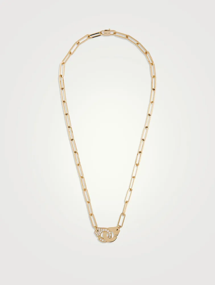 Menottes Dinh Van R13,5 18K Gold Necklace