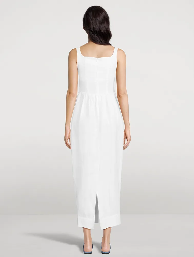 Delphi Organic Linen Tulip Dress