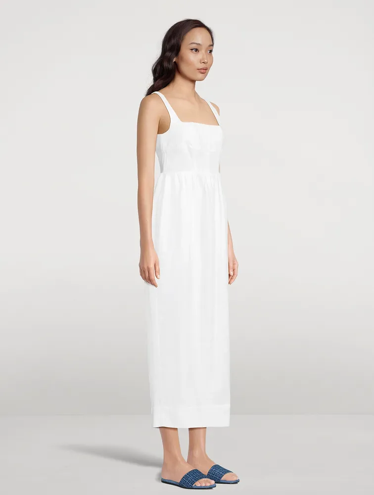 Delphi Organic Linen Tulip Dress