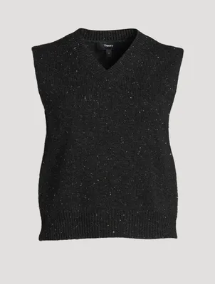 Donegal Wool Cashmere Sweater Vest