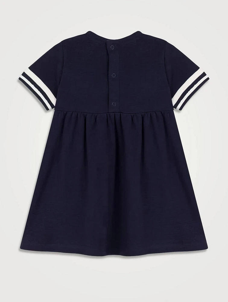 Cotton Short-Sleeve Sailor Dress