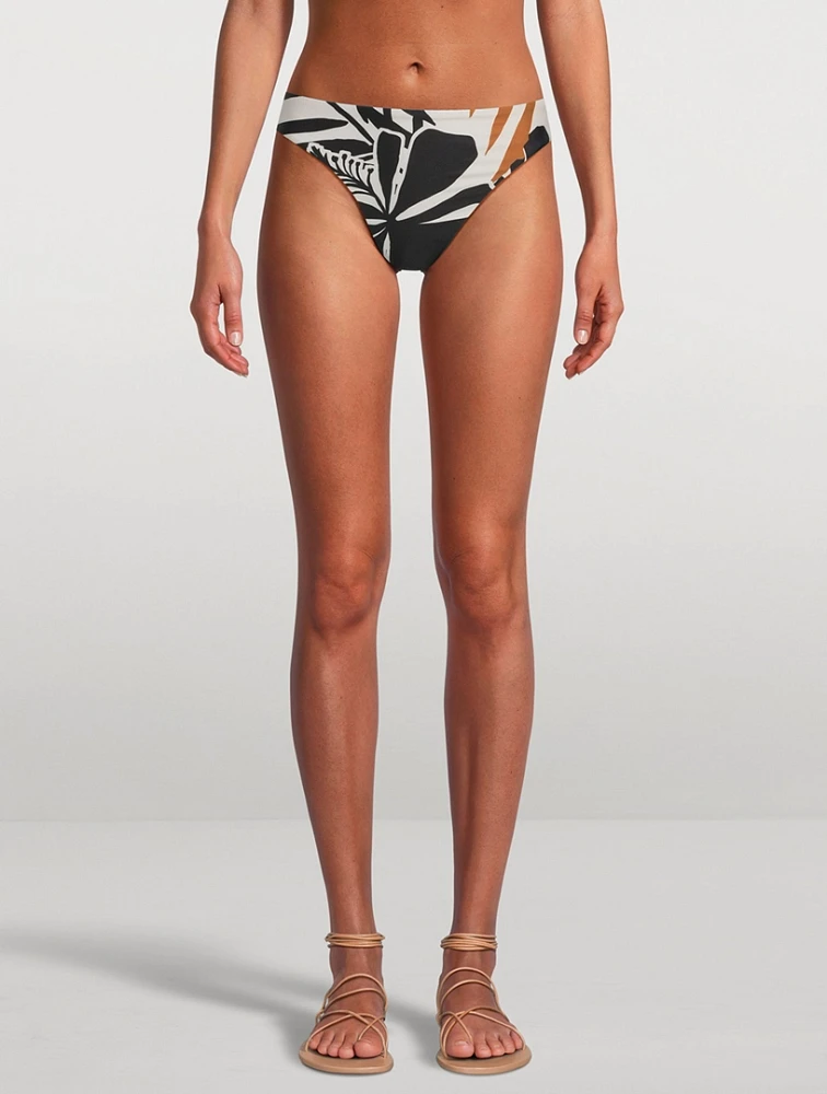 Cali High-Leg Full-Coverage Swim Bottoms