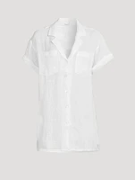 Playa Linen Pocket Blouse