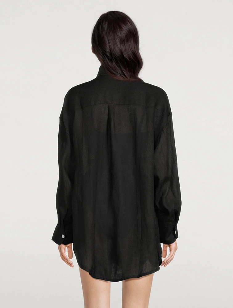 Playa Linen Boyfriend Shirt