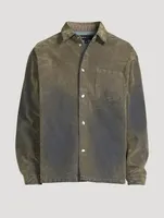 Flocked Shirt Jacket