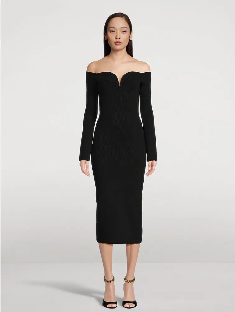 Grace Off-The-Shoulder Midi Dress