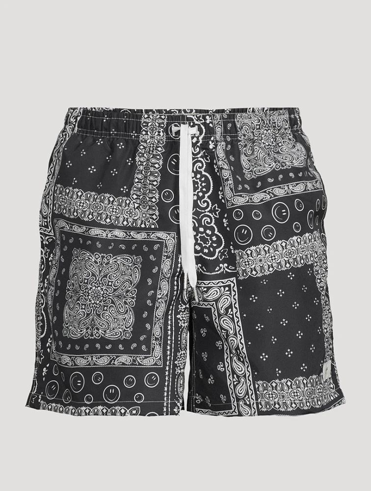 Swim Trunks Bandana Print