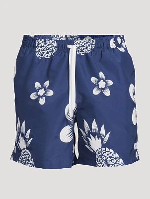 Swim Trunks Coastal Floral Print