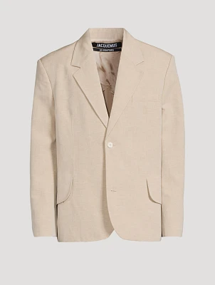 La Veste Titolo Linen And Wool Jacket