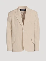 La Veste Titolo Linen And Wool Jacket