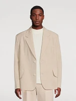 La Veste Titolo Linen And Wool Jacket