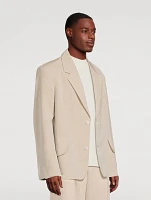 La Veste Titolo Linen And Wool Jacket