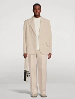 La Veste Titolo Linen And Wool Jacket