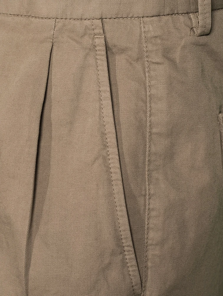 Cotton And Linen Shorts