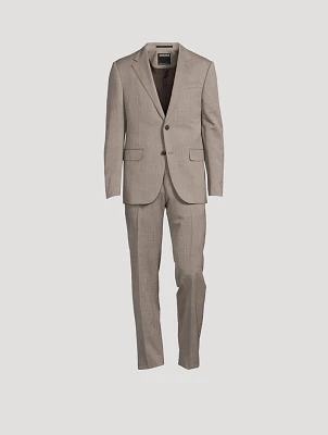 Wool Silk And Linen Seersucker Two-Piece Suit