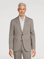 Wool Silk And Linen Seersucker Two-Piece Suit
