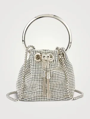 Micro Bon Bon Crystal Mesh Clutch