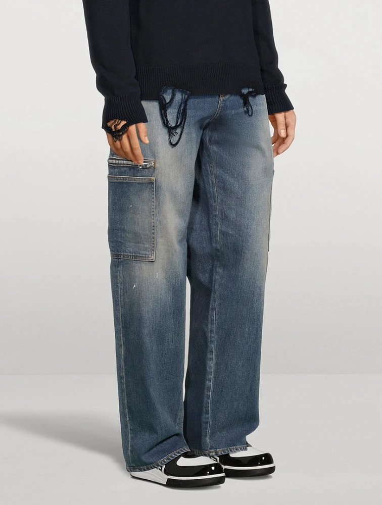 Loose Fit Cargo Jeans