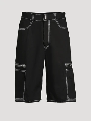 Cotton Oversized Shorts