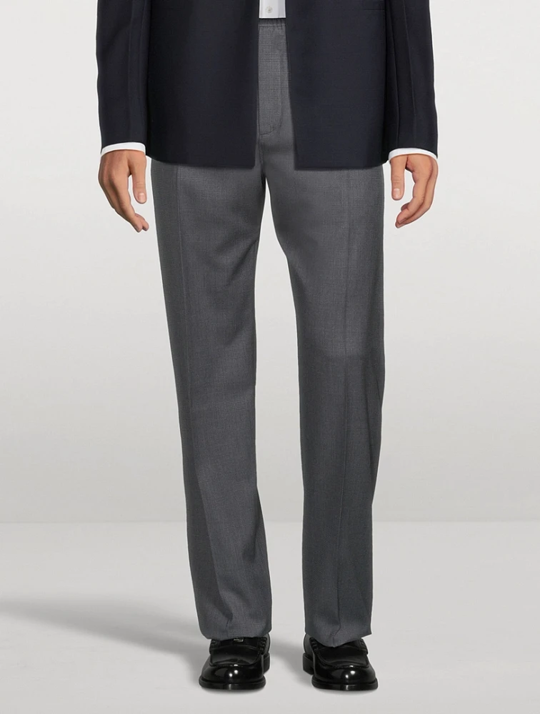 Wool-Blend Formal Jogger Pants
