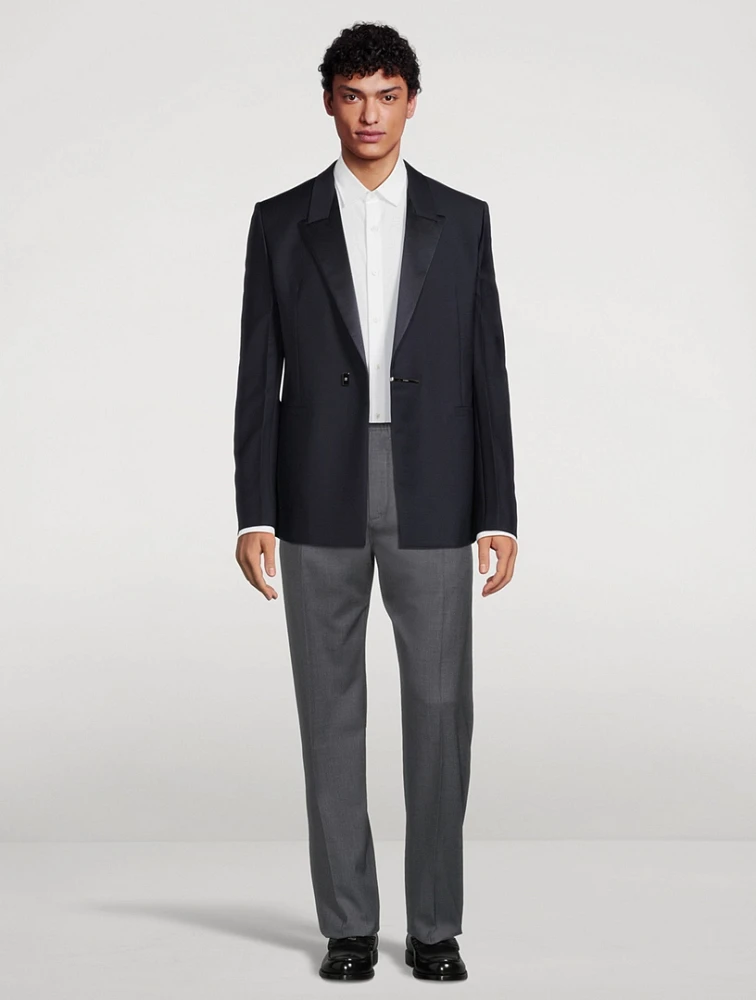Wool-Blend Formal Jogger Pants