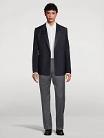 Wool-Blend Formal Jogger Pants