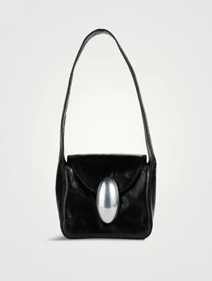 Small Dome Leather Shoulder Bag