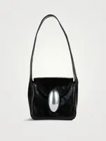 Small Dome Leather Shoulder Bag