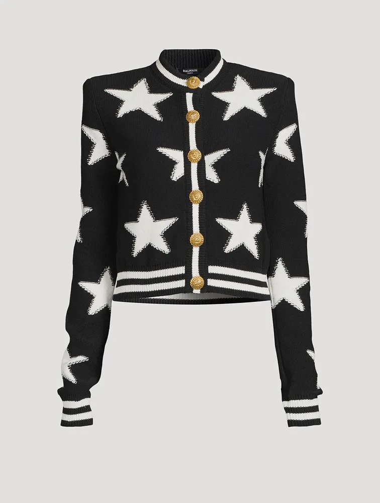 Star Jacquard Cardigan