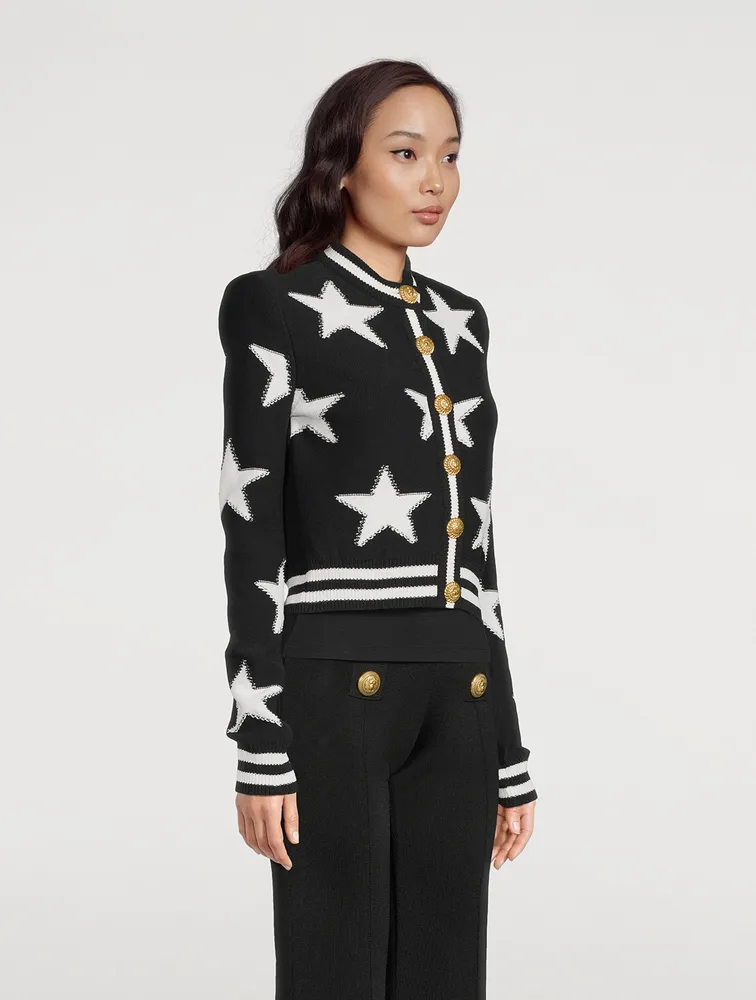 Star Jacquard Cardigan