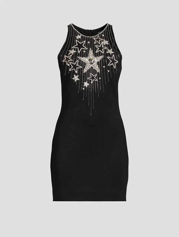 Stars Embroidered Mini Dress