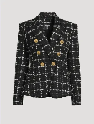 Tweed Double-Breasted Blazer