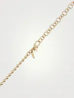 Luxe 14K Gold Fringe Necklace With Diamonds