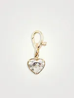 Luxe 14K Gold Heart Diamond Medallion