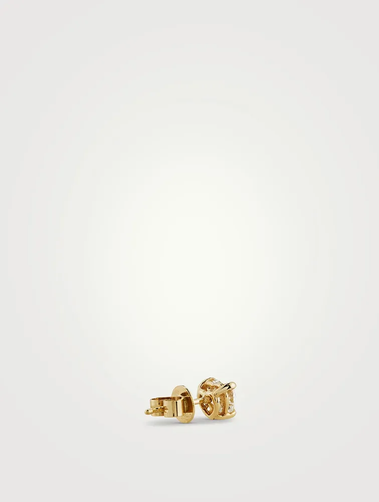 Mix & Match 14K Gold Heart Diamond Stud Earring