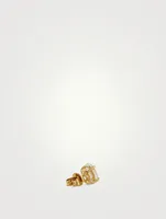 Mix & Match 14K Gold Oval Diamond Stud Earring