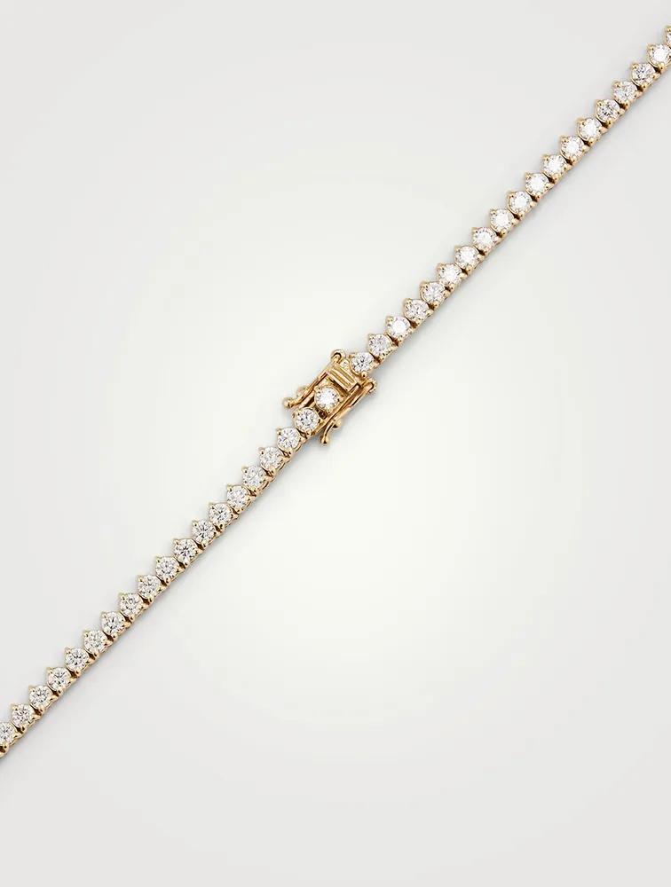Signature 14K Gold Tennis Necklace With Diamonds