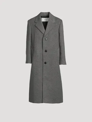 Wool-Blend Oversized Coat
