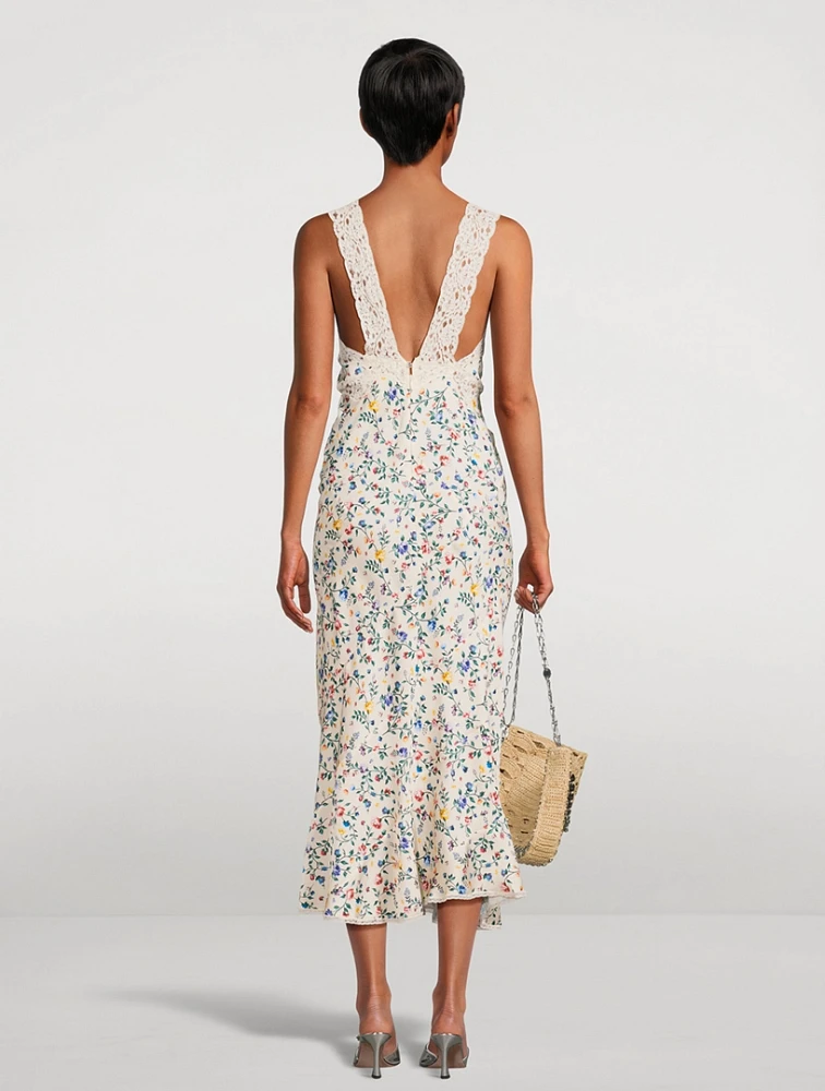 Midi Dress Floral Print