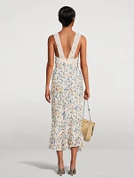 Midi Dress Floral Print