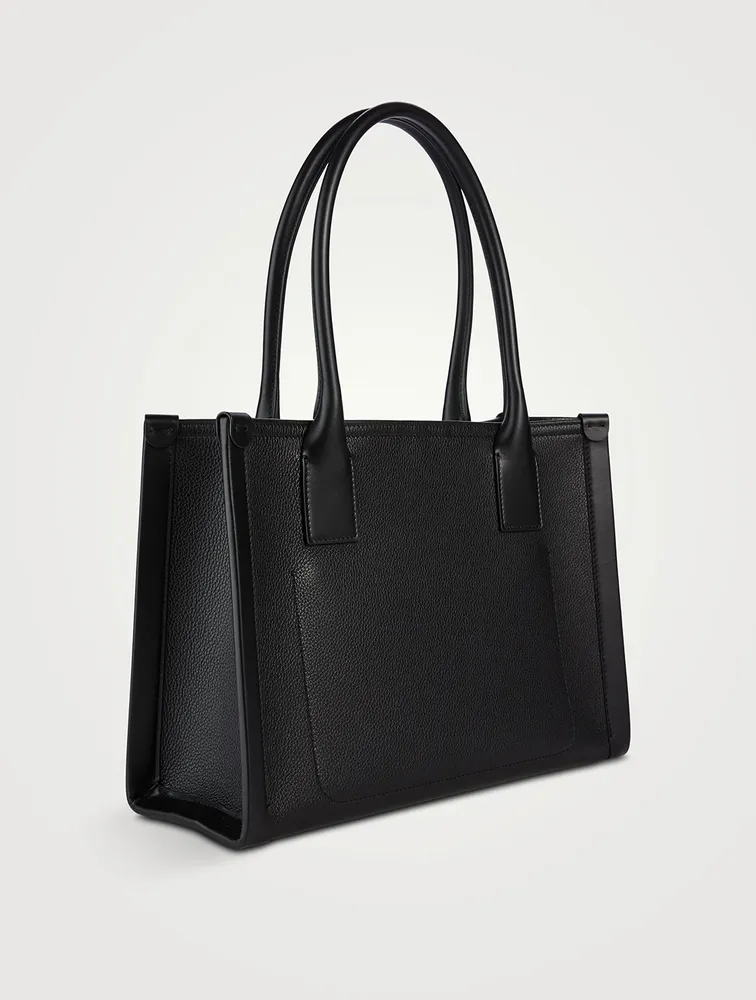 Small By My Side Leather Tote Bag